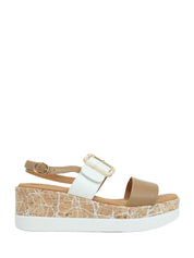 Sandali zeppa Marrone Susimoda