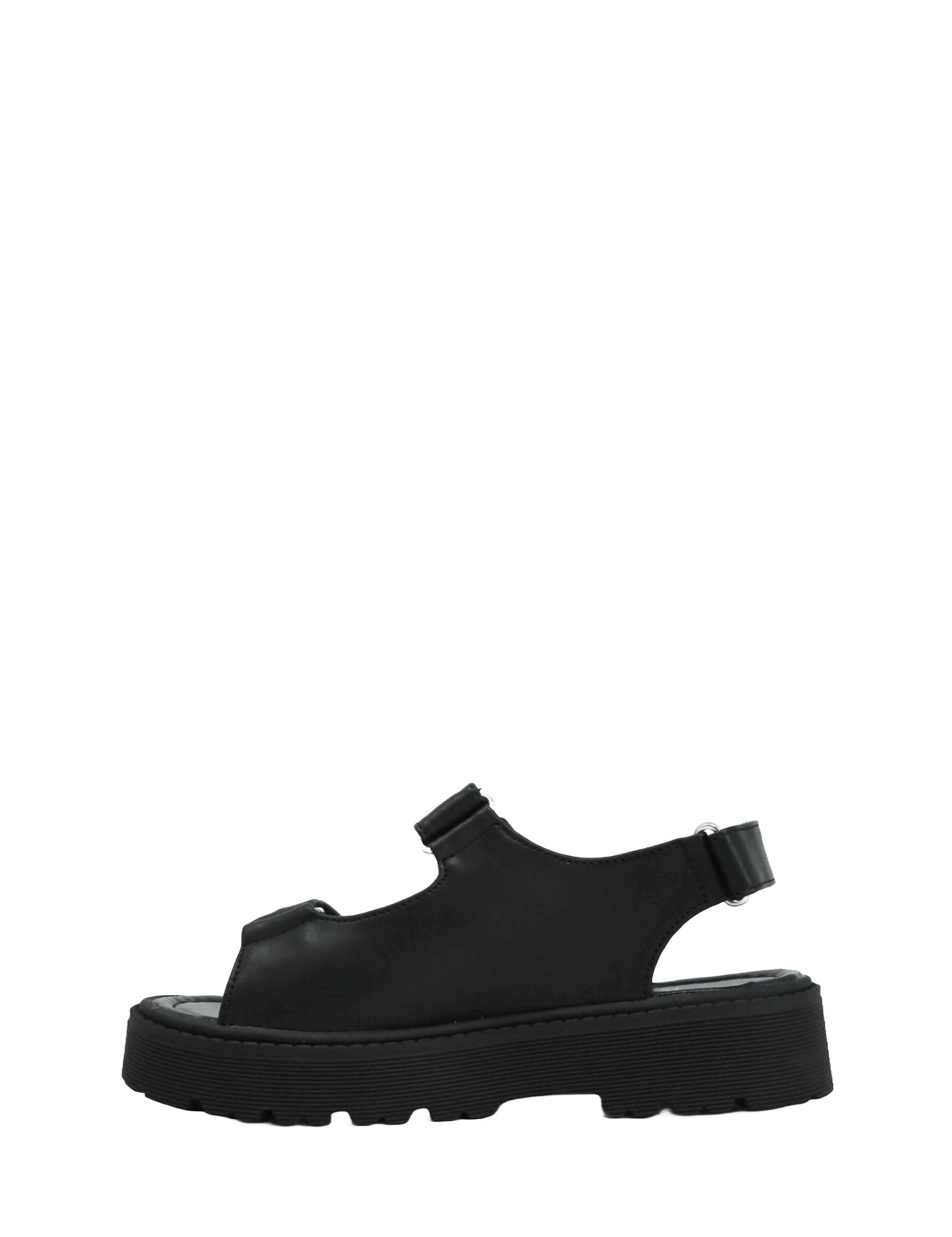 Sandali con strappi Nero Cult