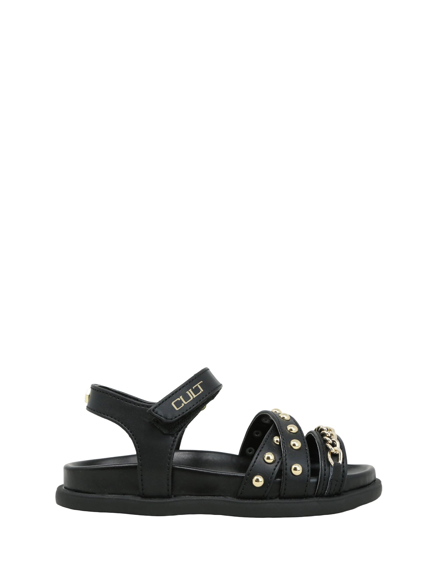 Sandali con strappi Nero Cult