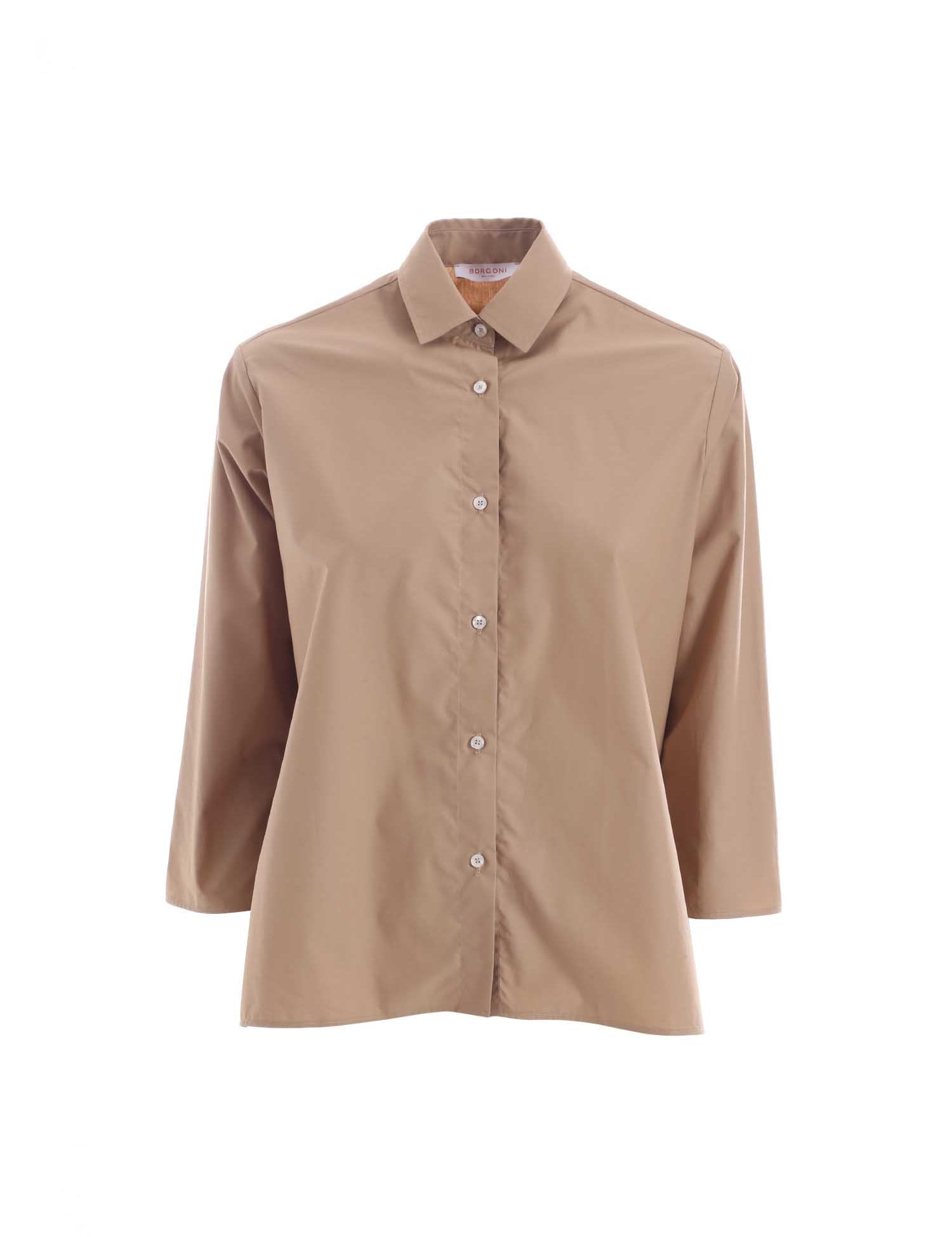 Camicie Beige Borgoni Milano