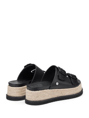Sandali zeppa Nero Cult