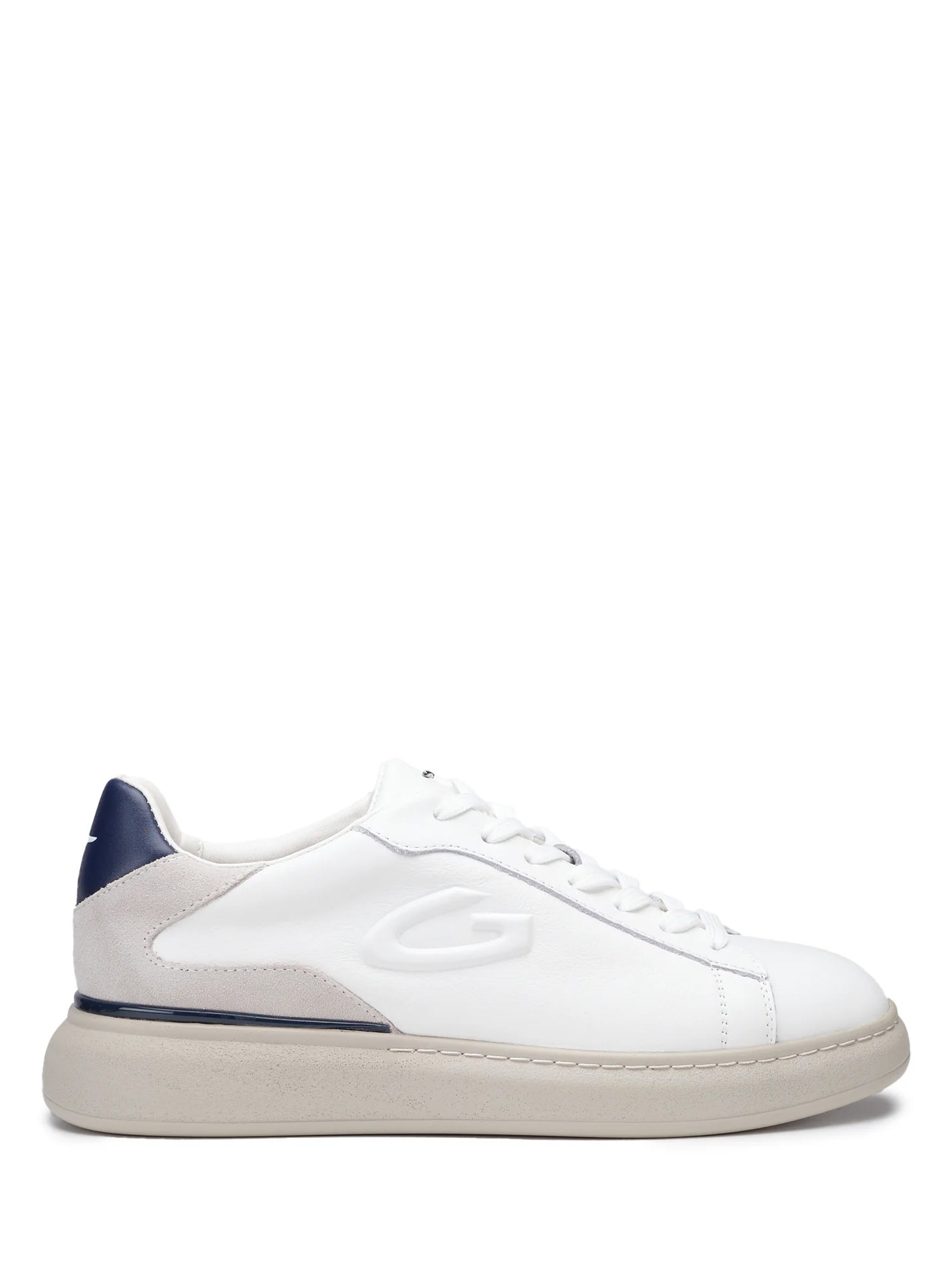Sneakers Bianco Blu Alberto Guardiani