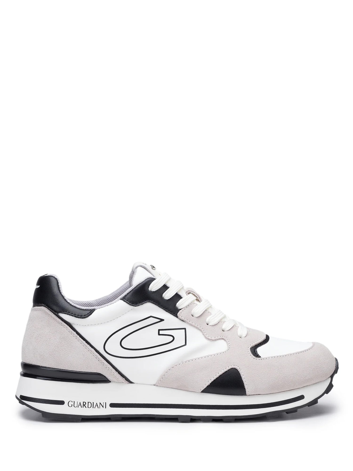 Sneakers Bianco Nero Alberto Guardiani