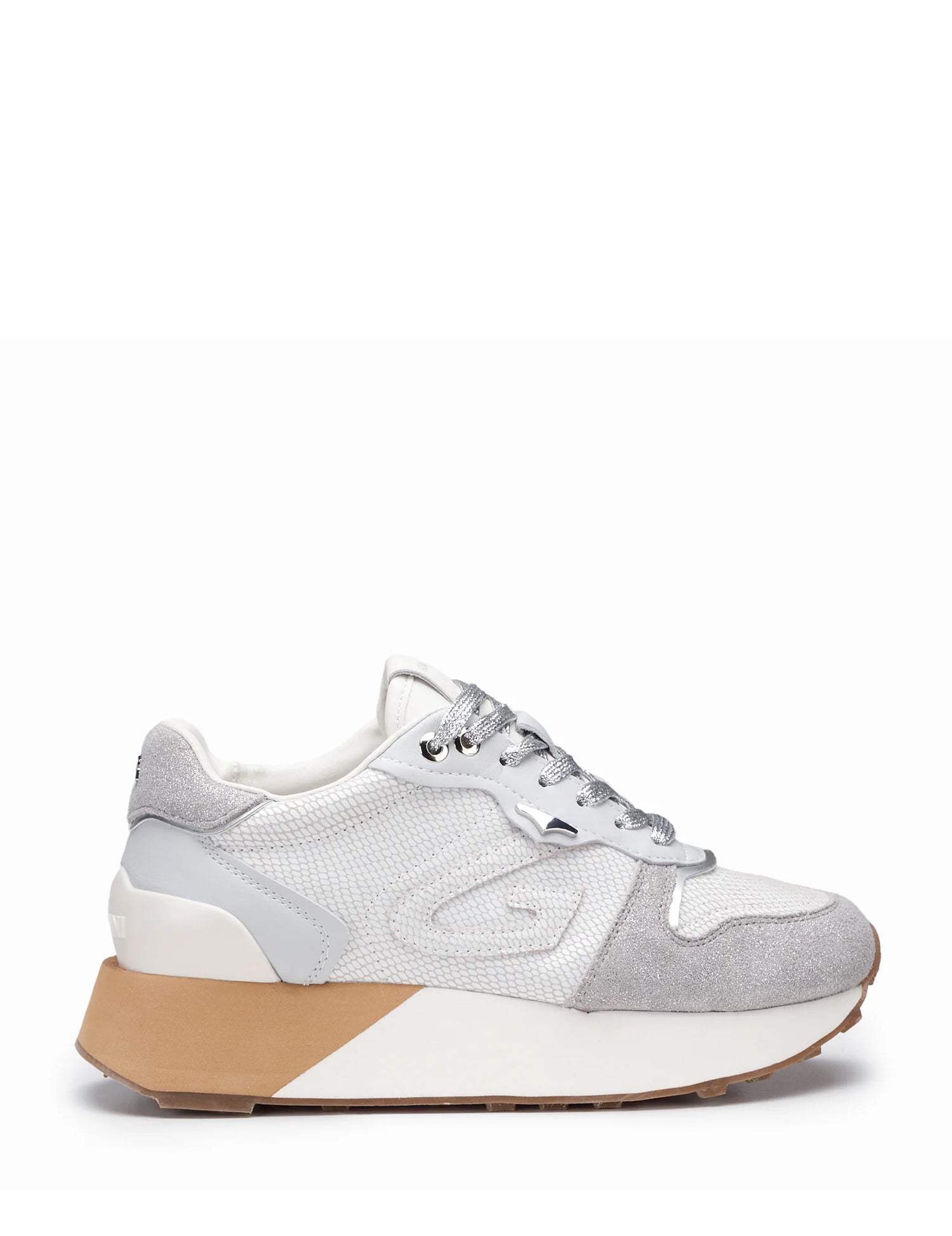 Sneakers Argentato Alberto Guardiani