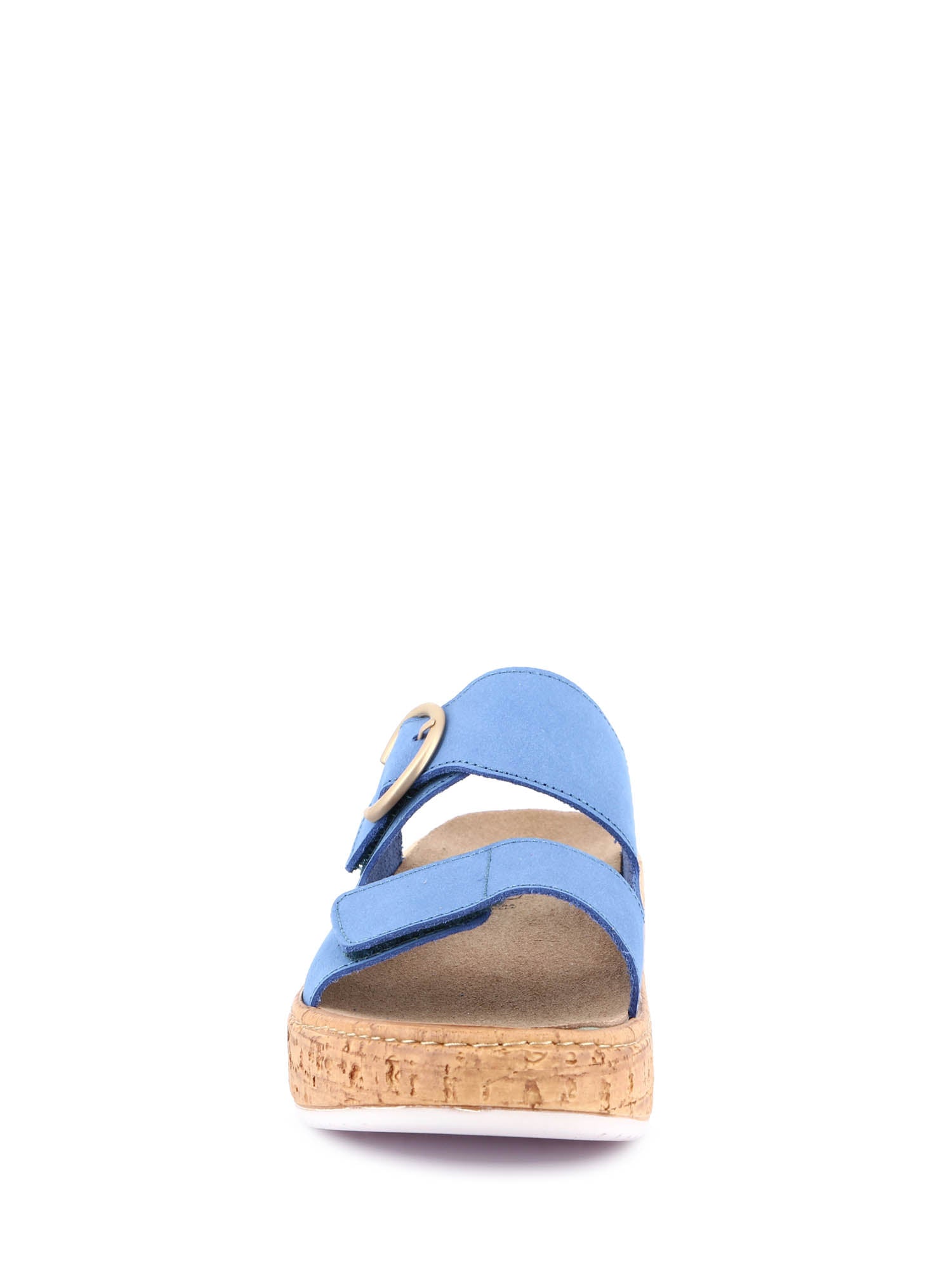 Sandali zeppa Blu Grunland