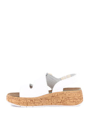 Sandali zeppa Bianco Grunland