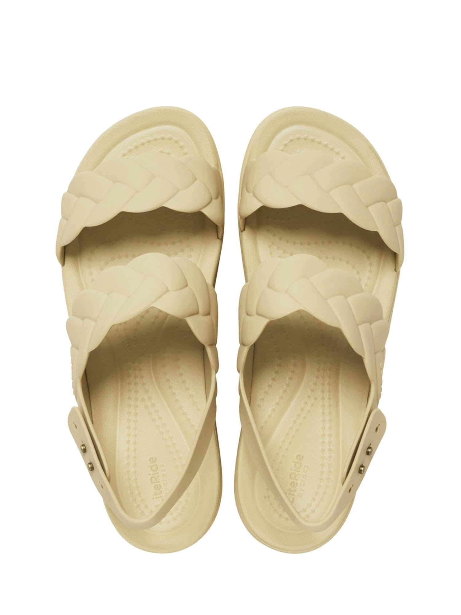 Sandali zeppa Beige Crocs
