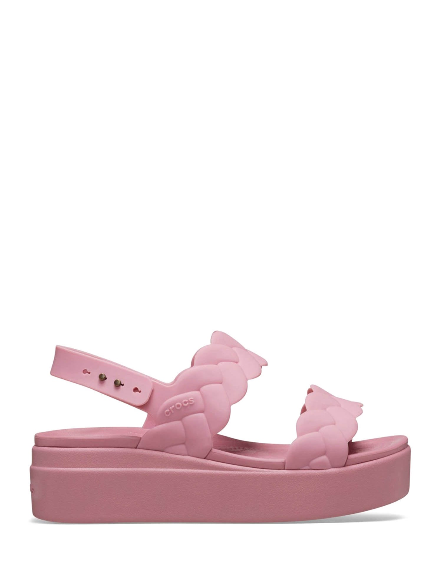 Sandali zeppa Rosa Crocs