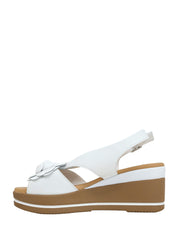 Sandali zeppa Bianco Susimoda