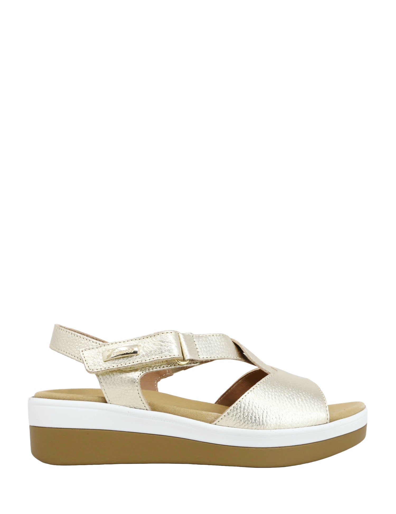 Sandali con strappi Dorato Susimoda