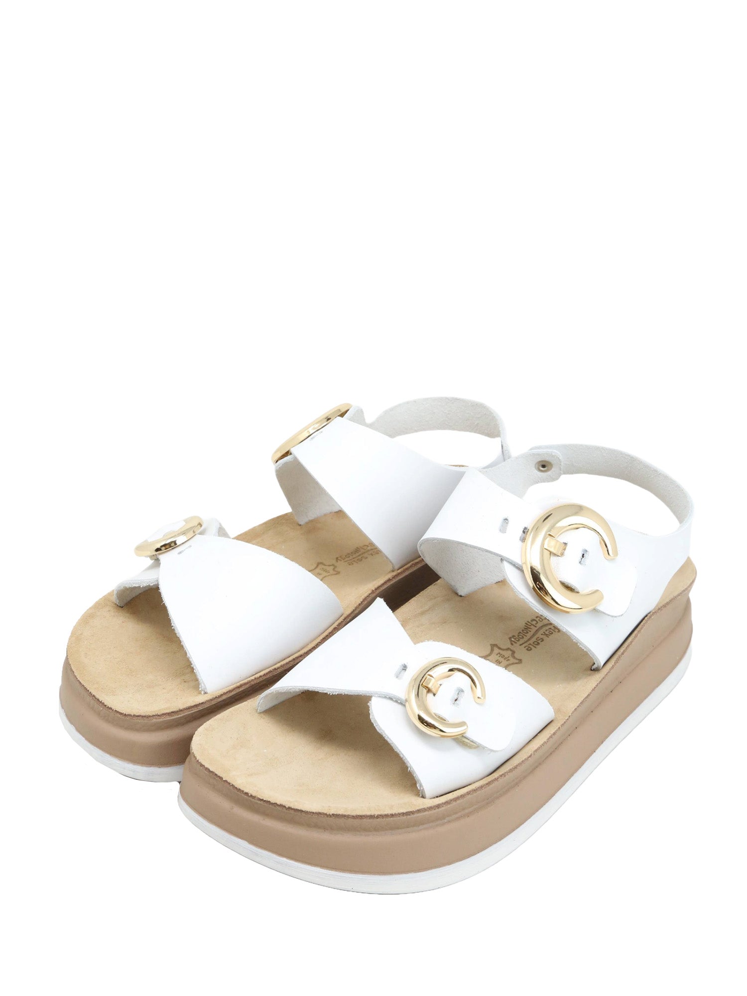Sandali zeppa Bianco Lumberjack