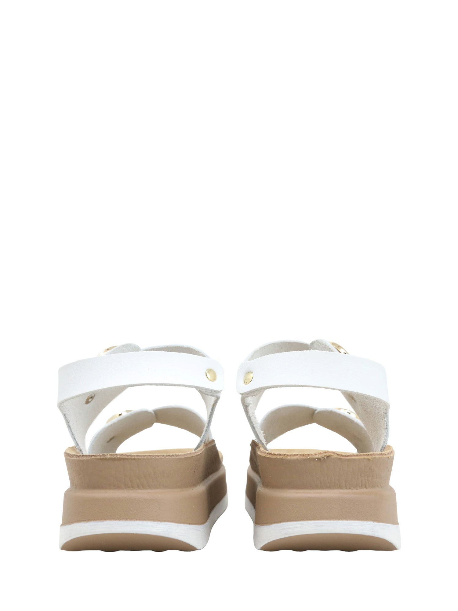 Sandali zeppa Bianco Lumberjack