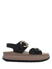 Sandali zeppa Nero Lumberjack