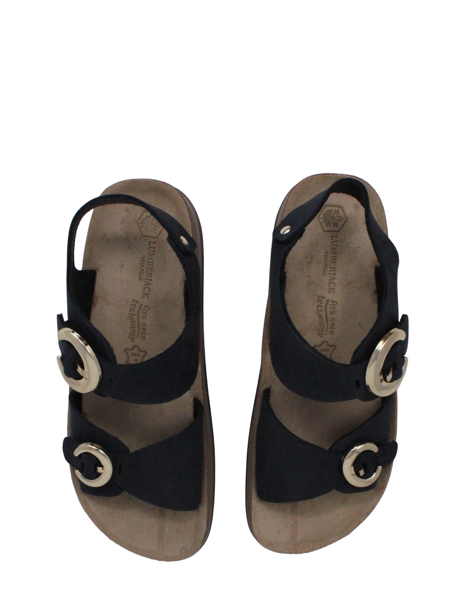 Sandali zeppa Nero Lumberjack
