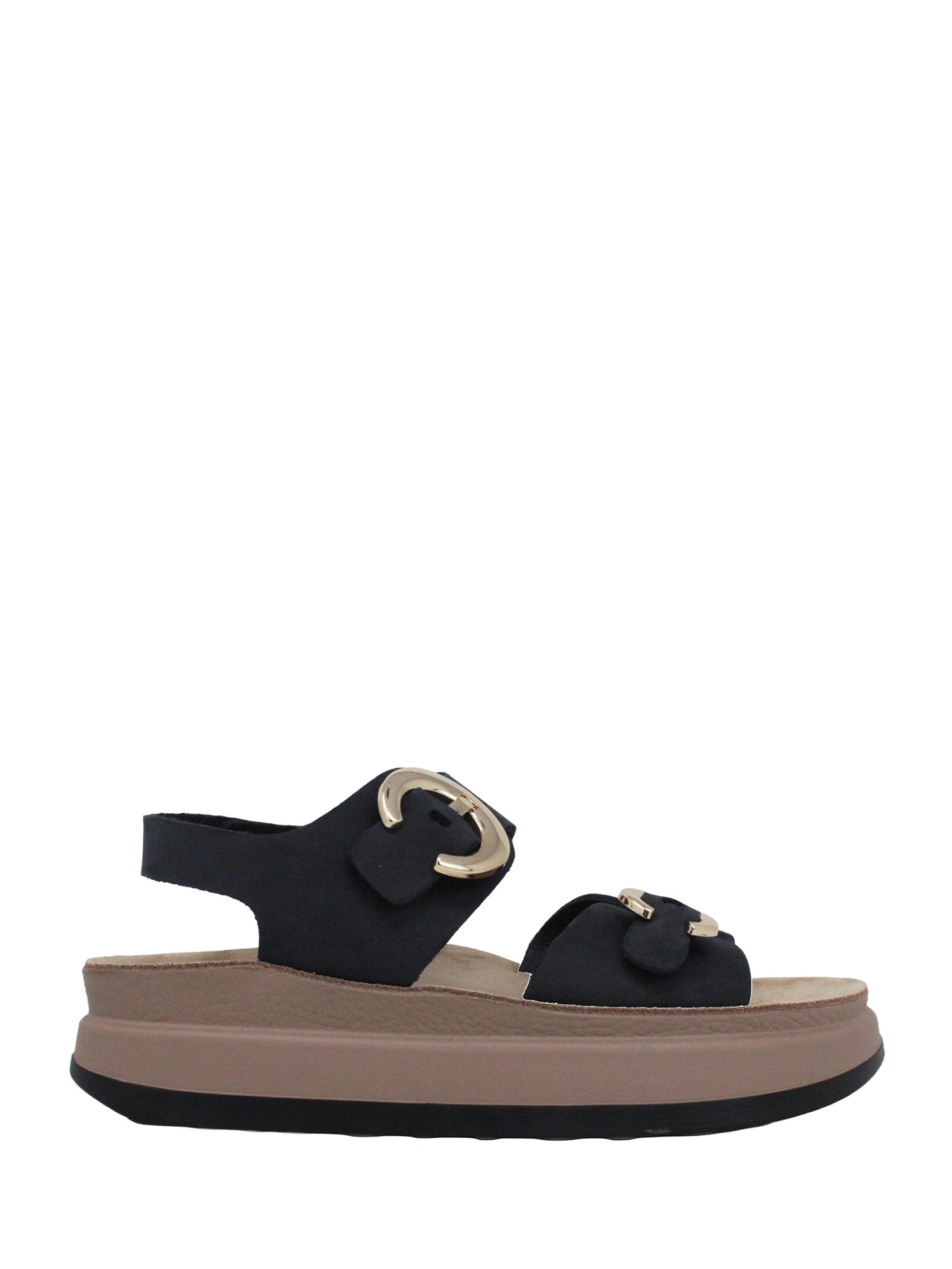Sandali zeppa Nero Lumberjack
