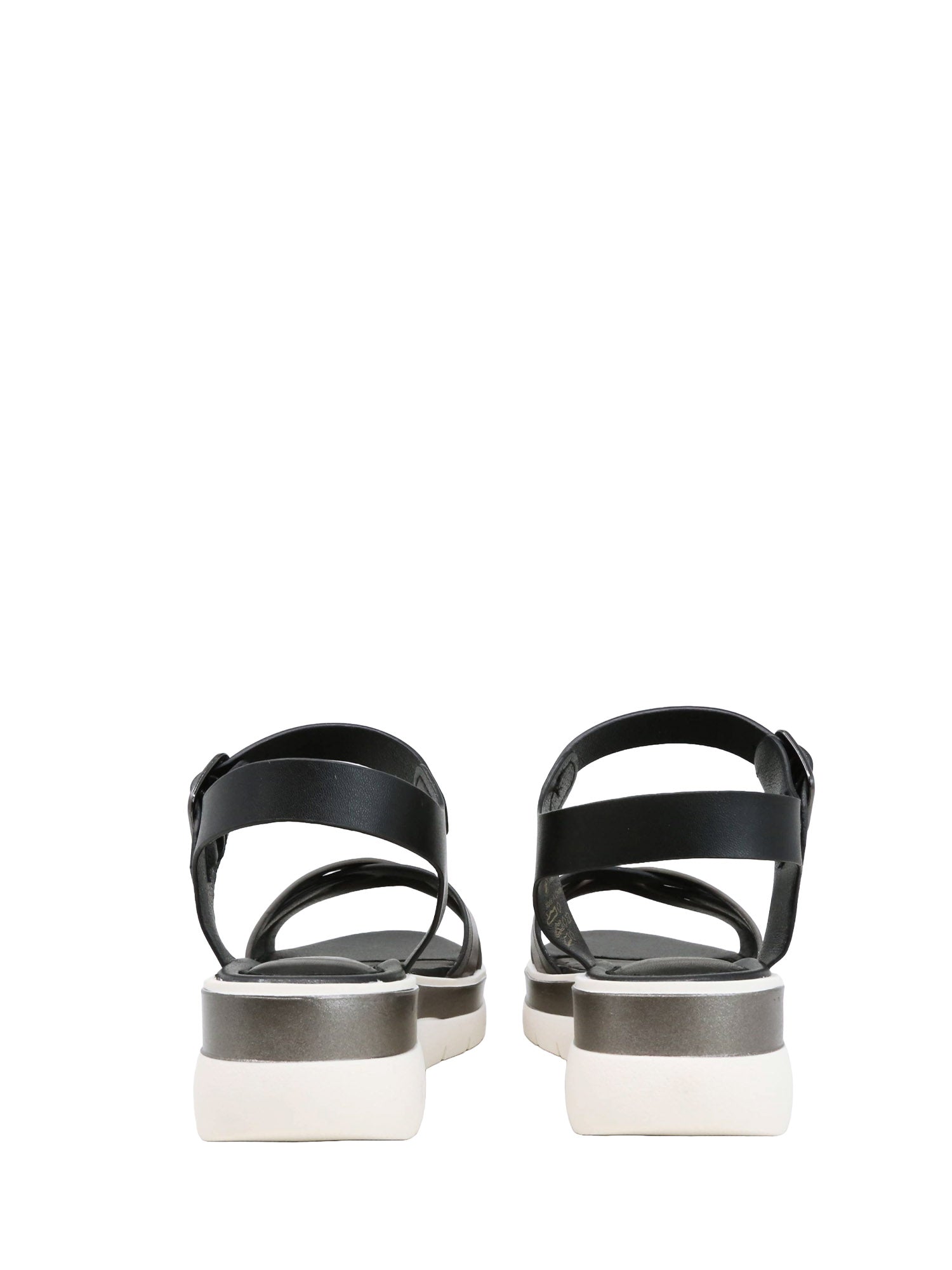 Sandali zeppa Nero Lumberjack