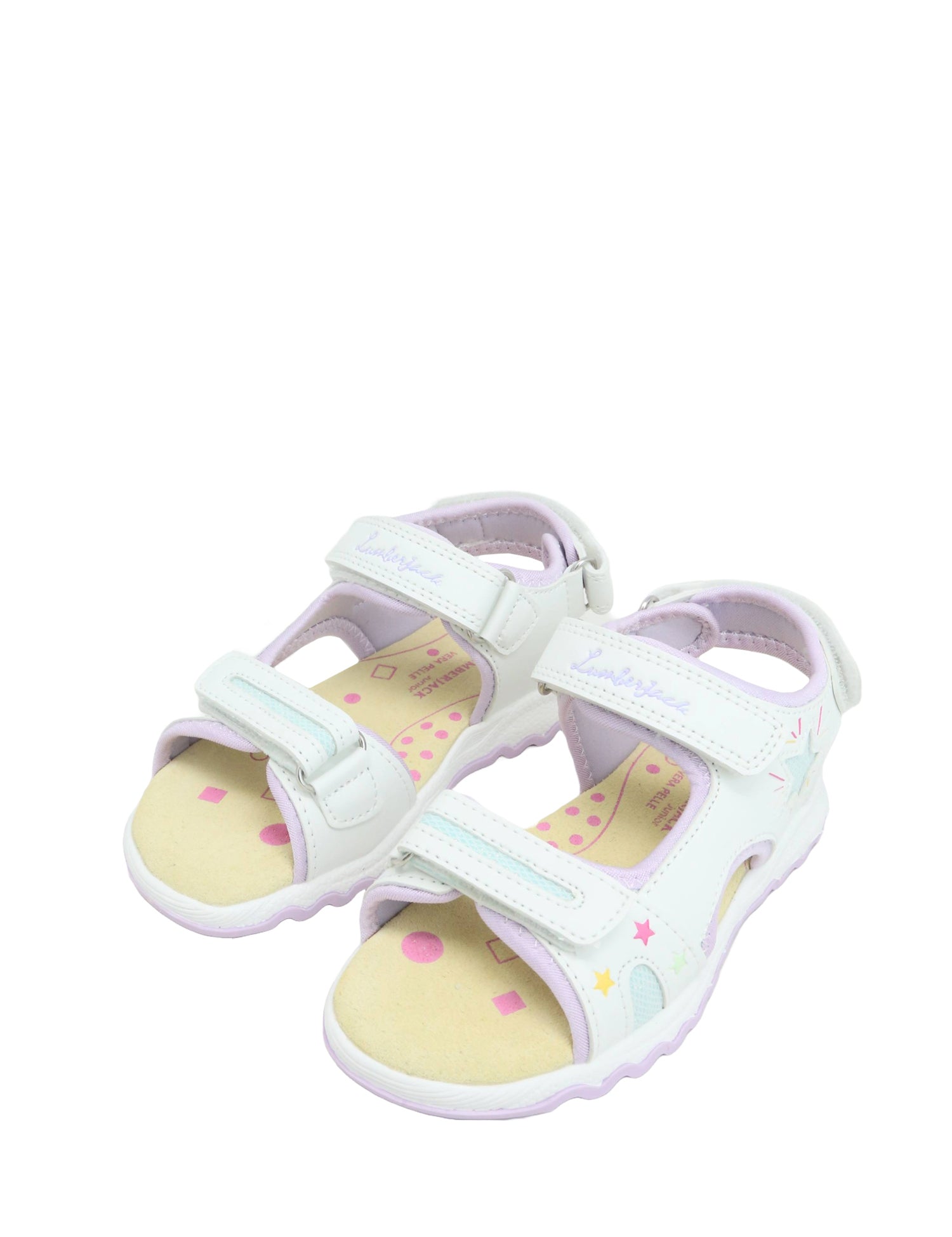 Sandali con strappi Bianco Lumberjack