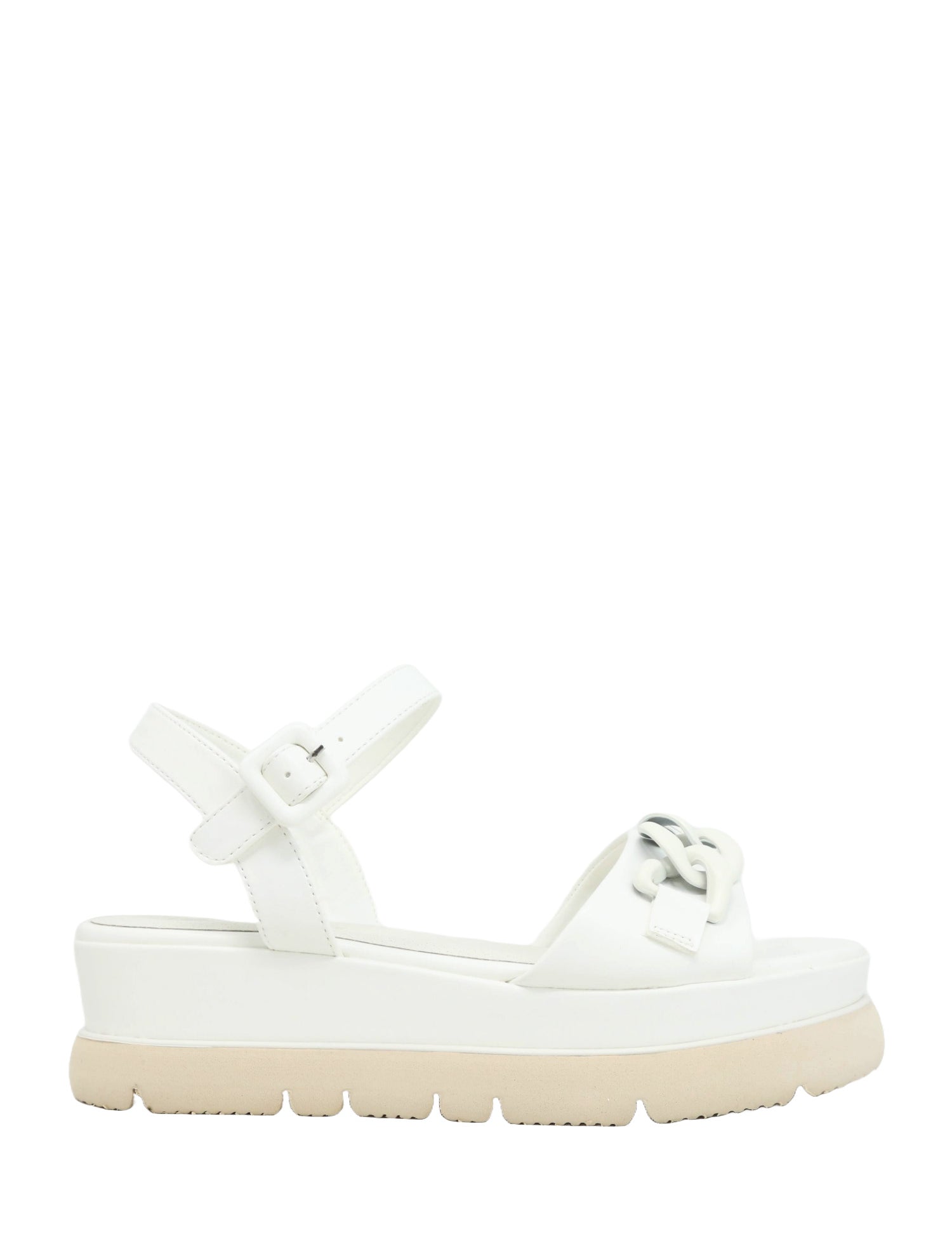 Sandali zeppa Bianco Lumberjack
