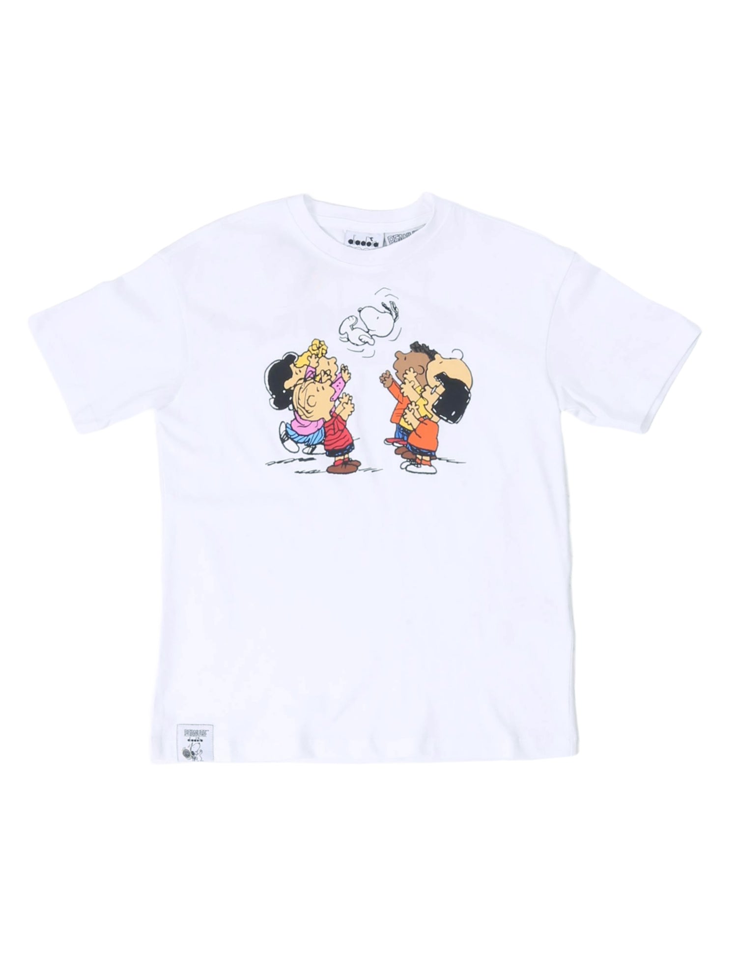T-shirt Bianco Multicolor Diadora