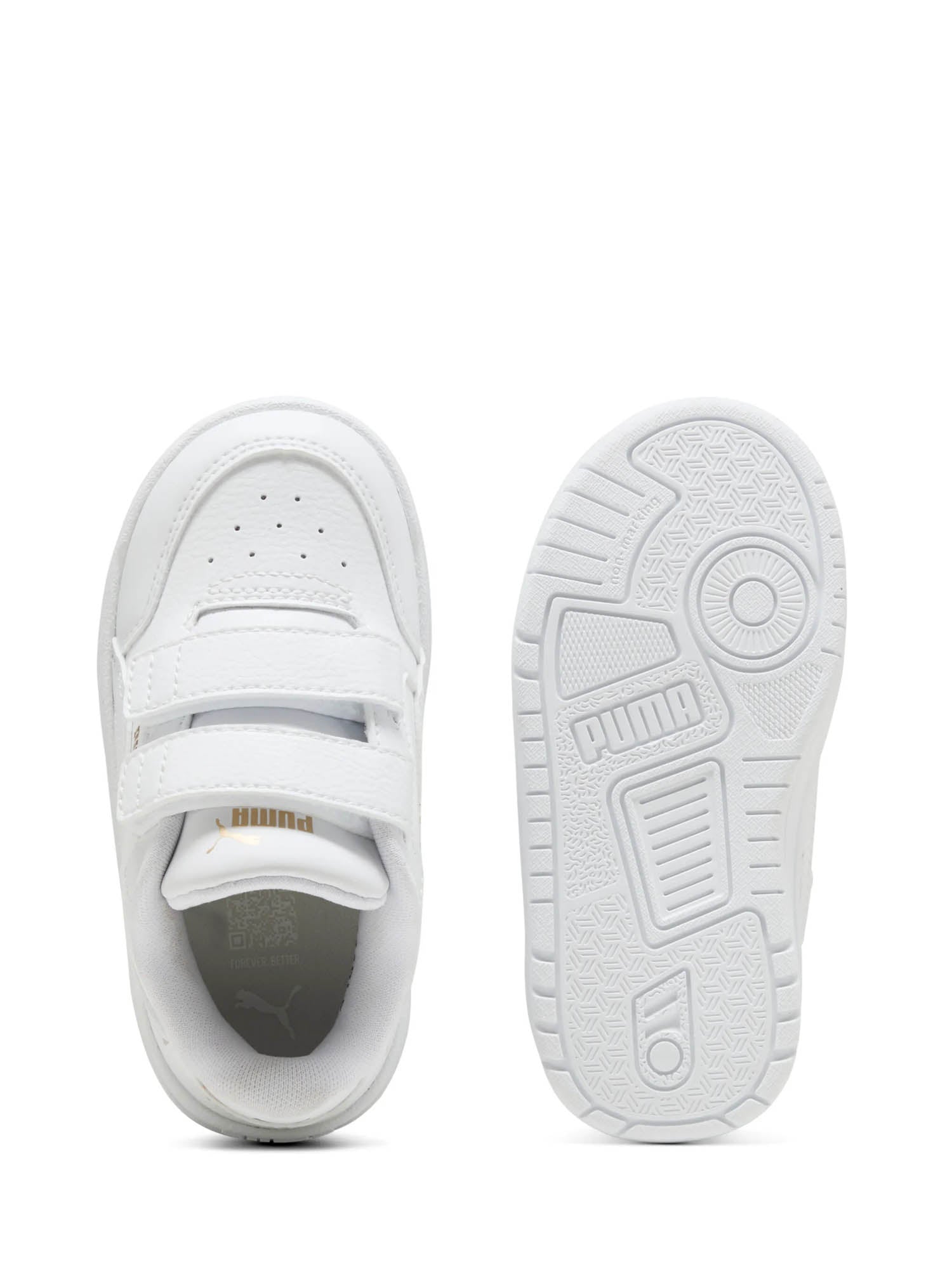 Scarpe con strappi Bianco Oro Puma