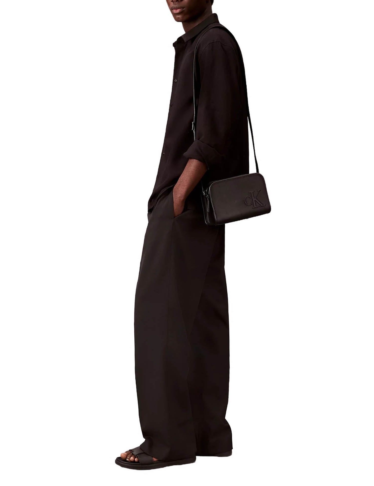 Tracolla Nero Calvin Klein
