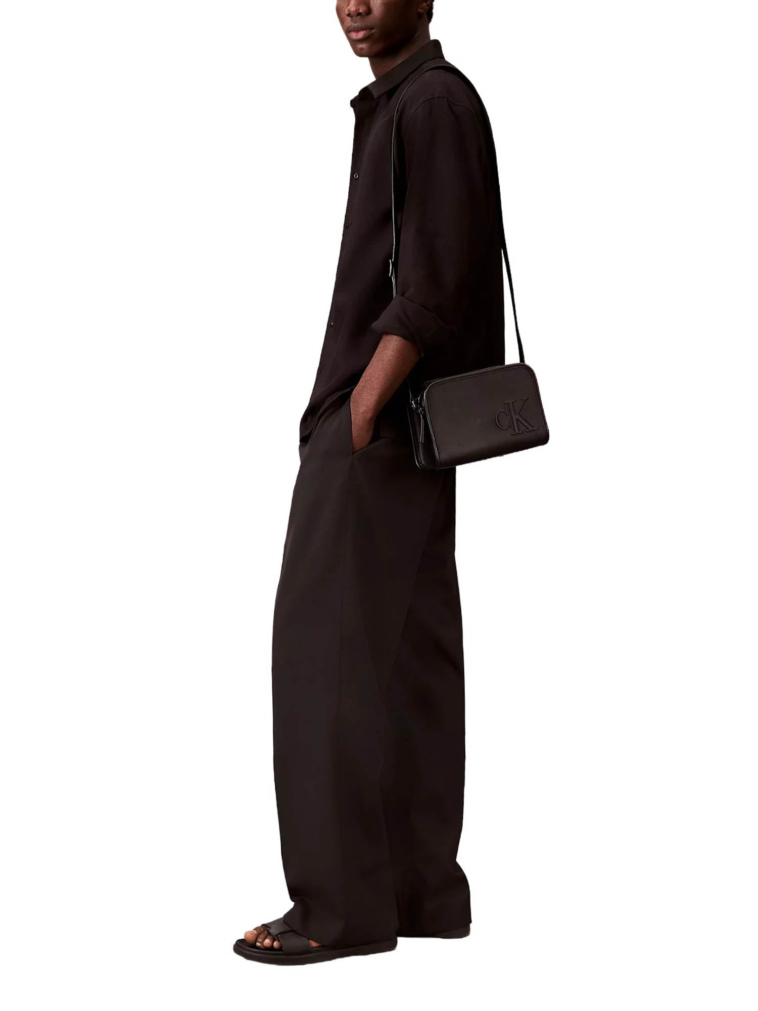 Tracolla Nero Calvin Klein