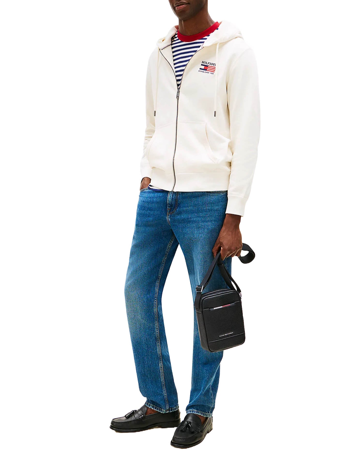 Tracolla Nero Tommy Hilfiger