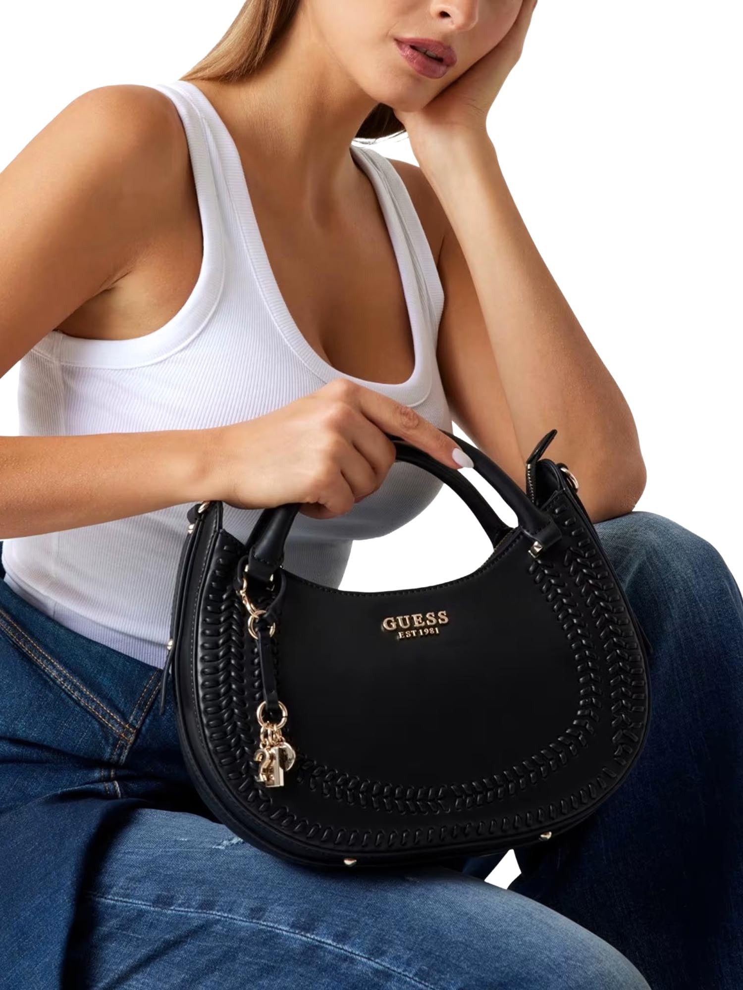 Tracolla Nero Guess