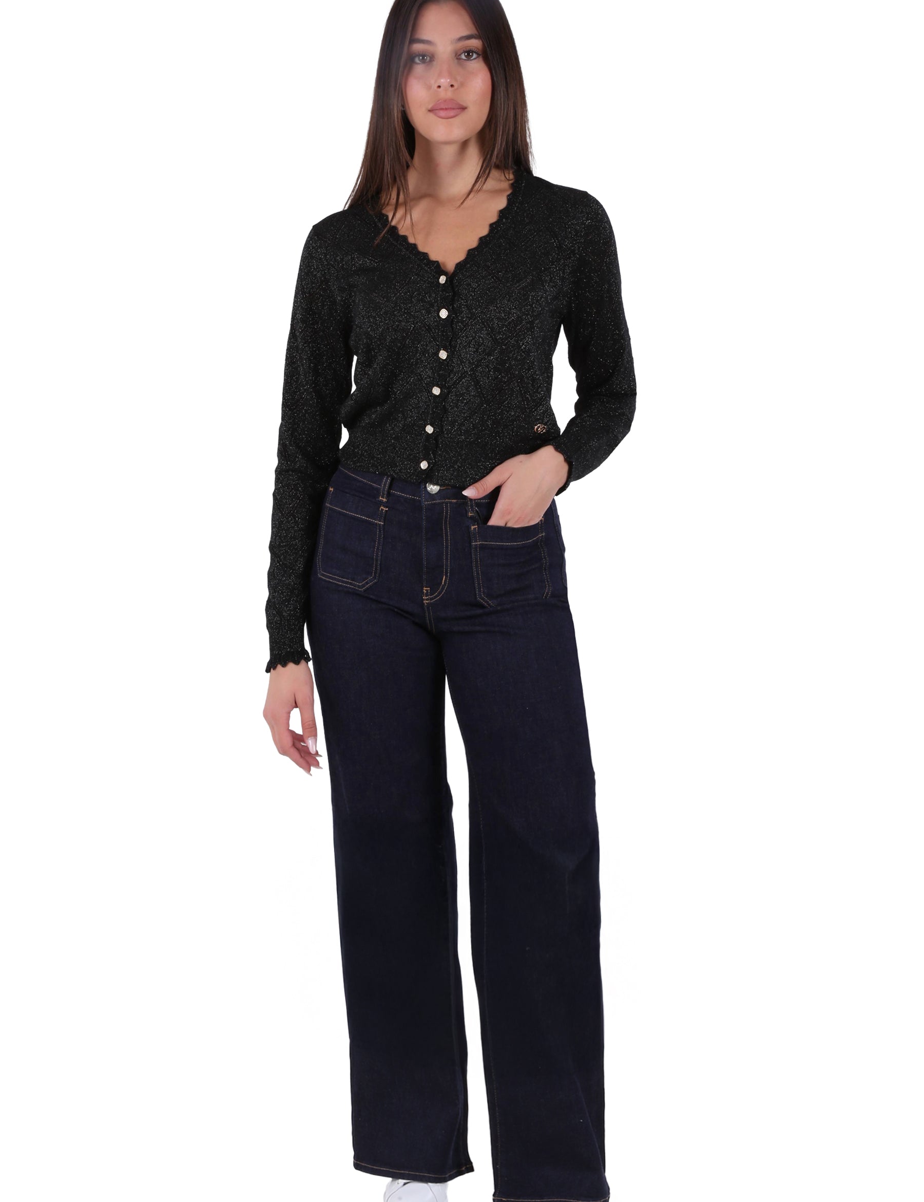 Cardigan Nero Yes-zee