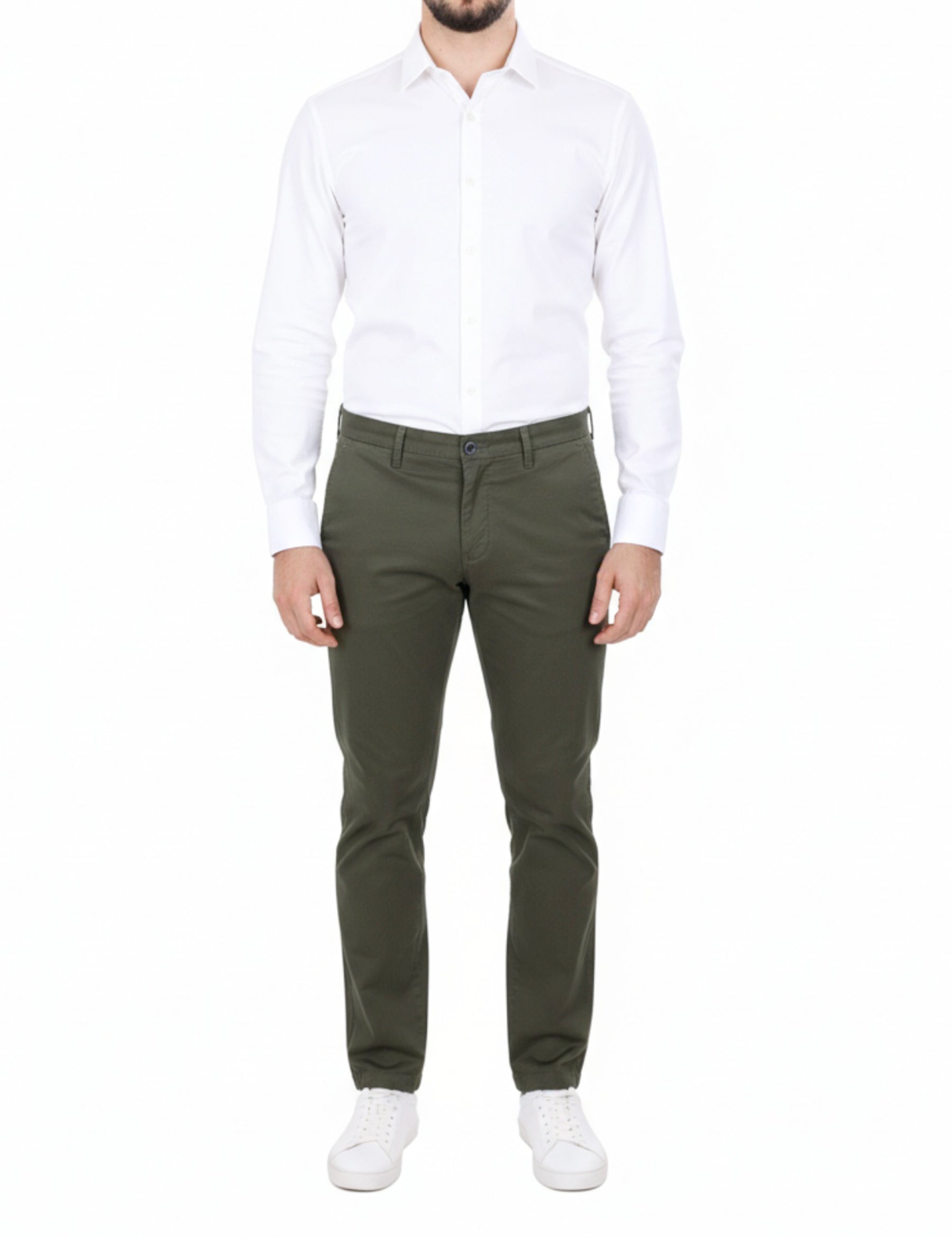 Pantaloni Verde Borgoni Milano