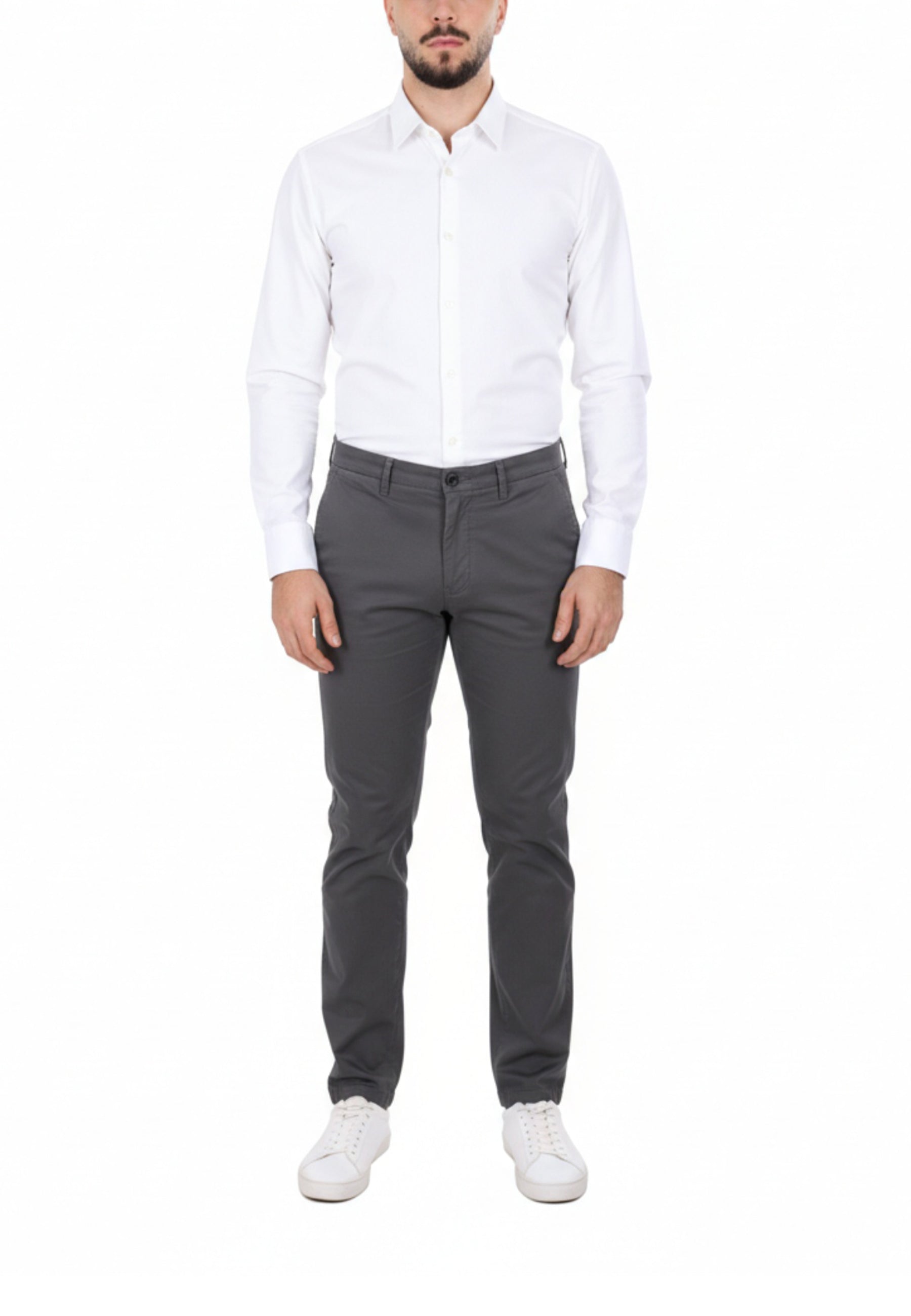 Pantaloni Grigio Borgoni Milano