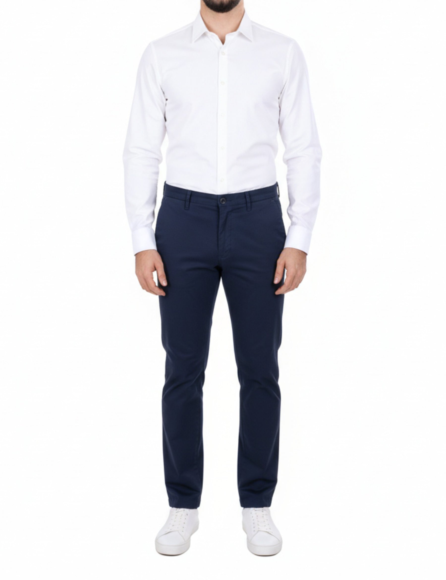 Pantaloni Blu Borgoni Milano