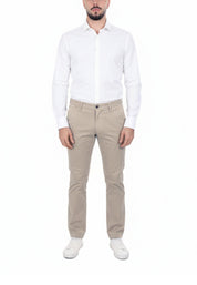 Pantaloni Beige Borgoni Milano