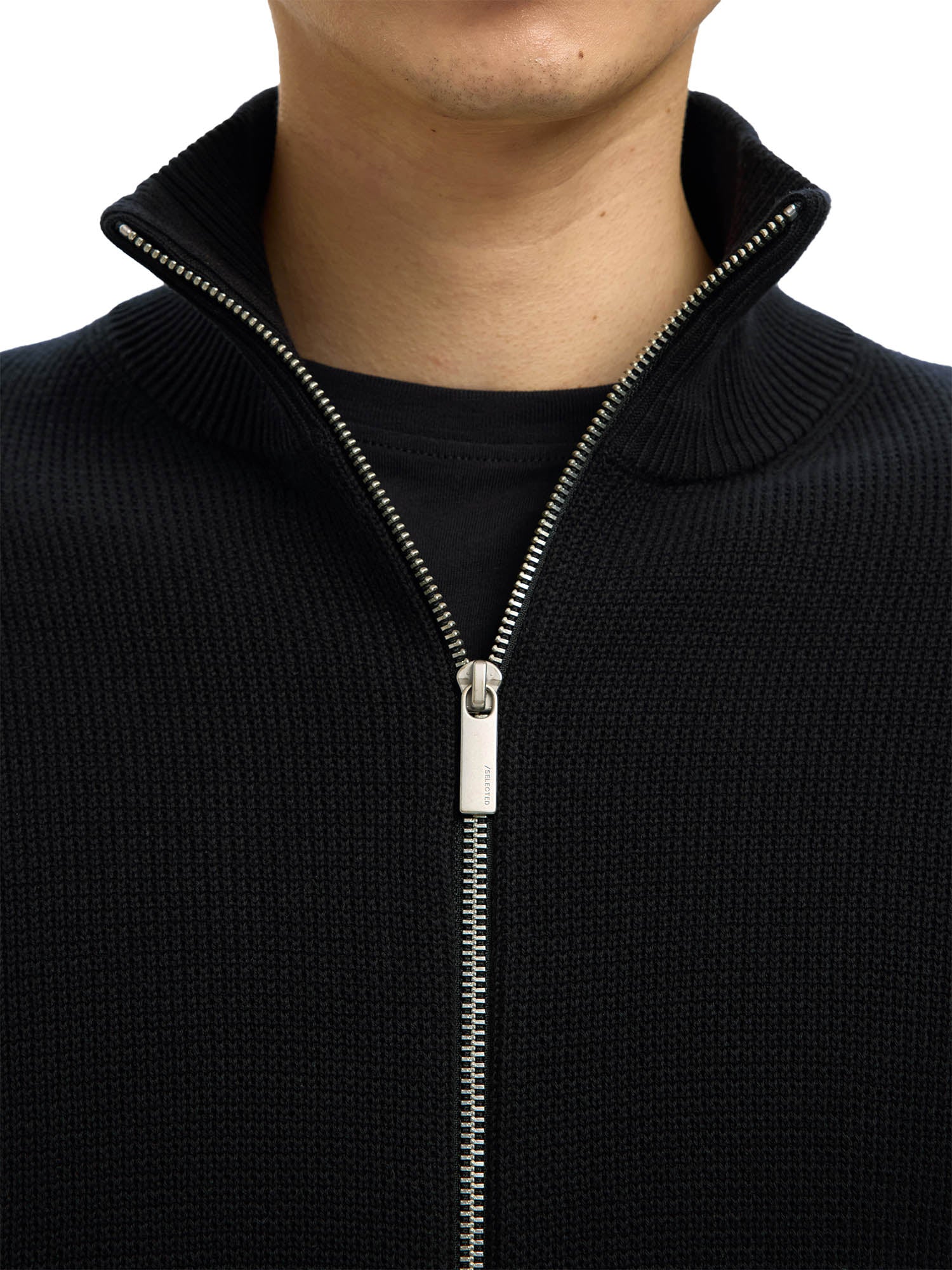 Cardigan Nero Selected Homme Black