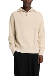 Maglia a collo alto Beige Selected Homme Black