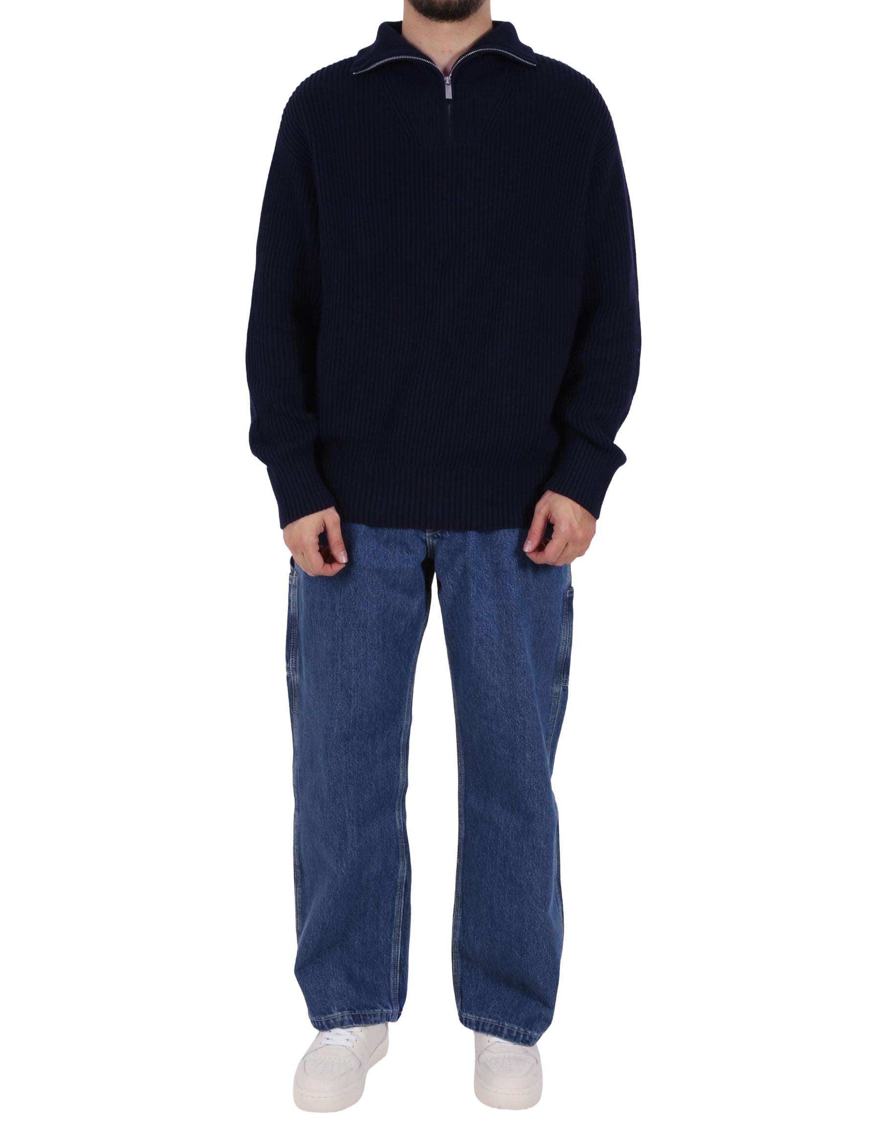Maglia a collo alto Blu Selected Homme Black