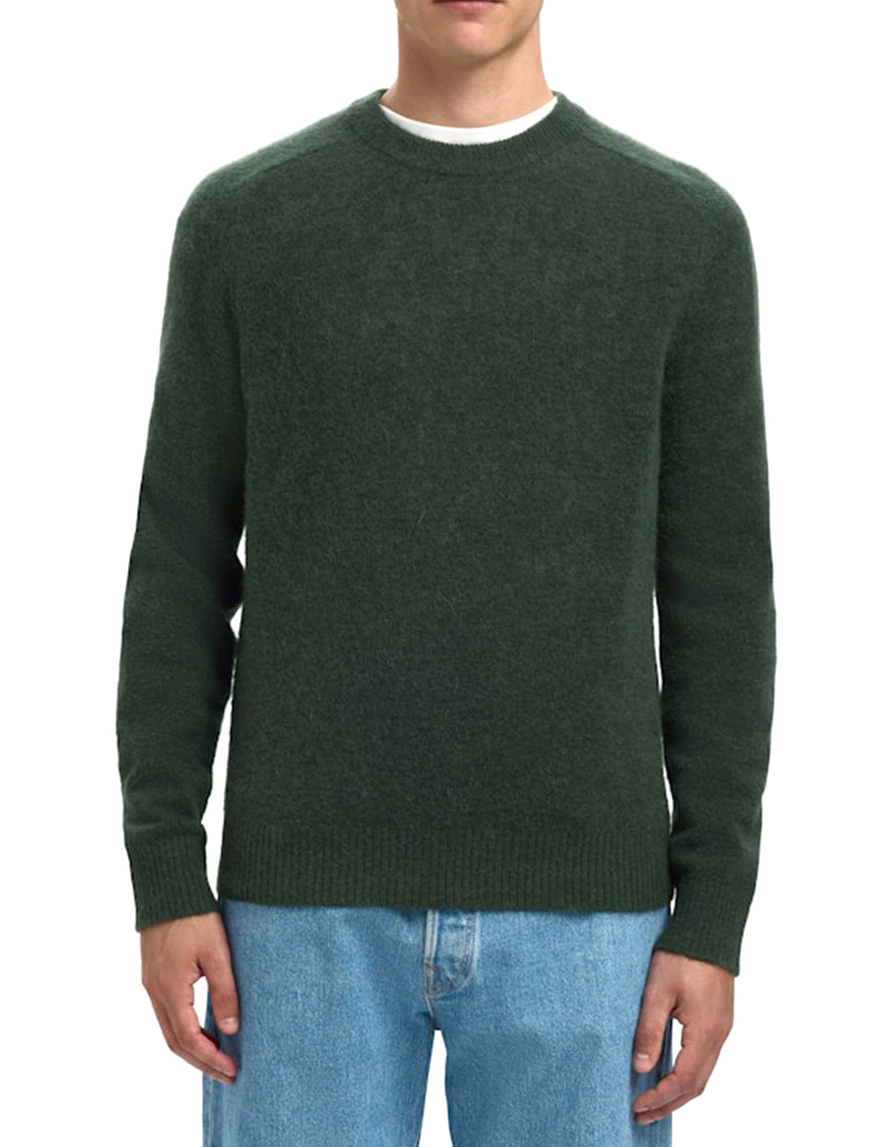 Maglioncini Verde Selected Homme Black