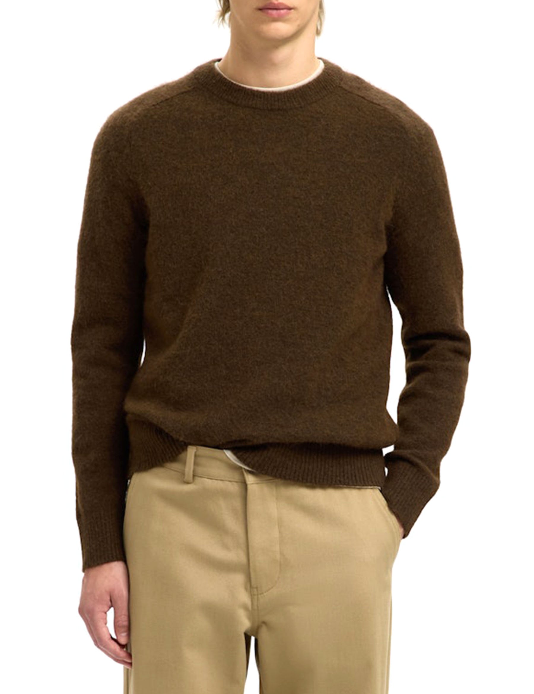Maglioncini Marrone Selected Homme Black