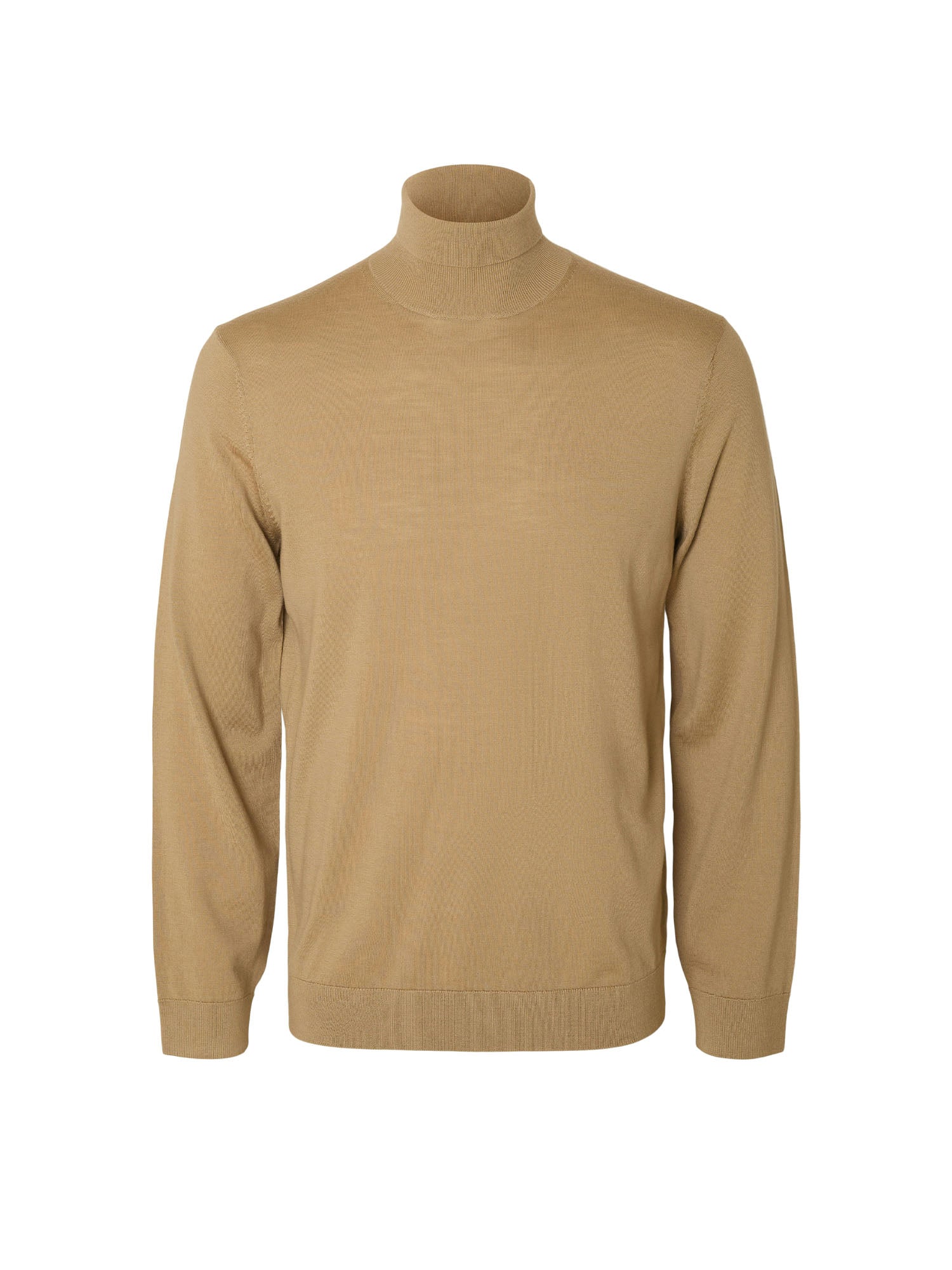 Maglia a collo alto Beige Selected Homme Black
