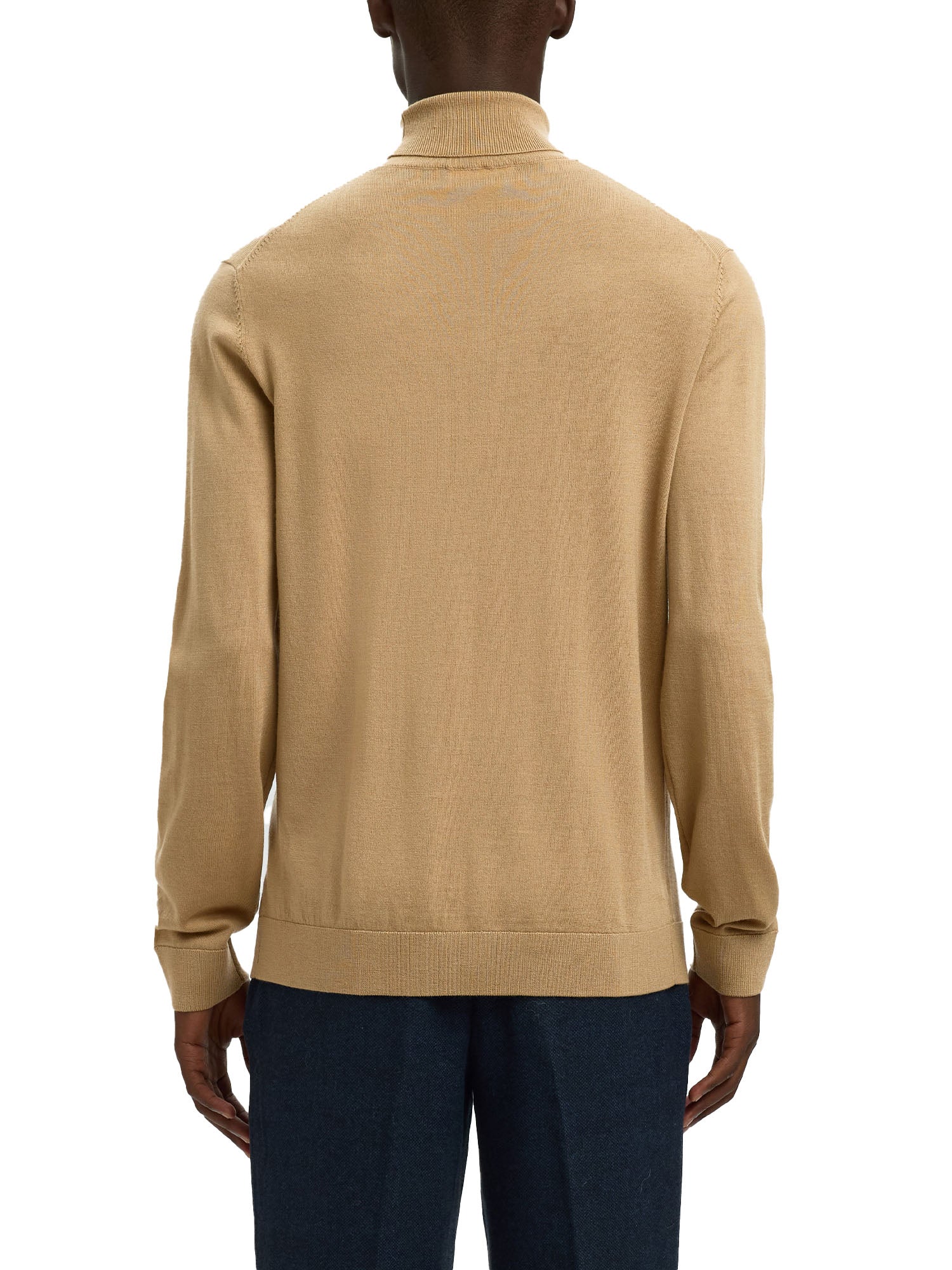 Maglia a collo alto Beige Selected Homme Black