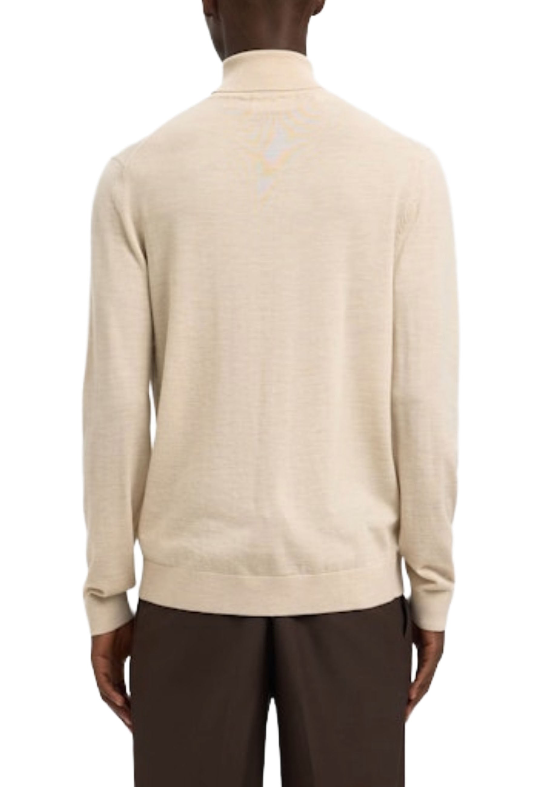 Maglia a collo alto Beige Selected Homme Black