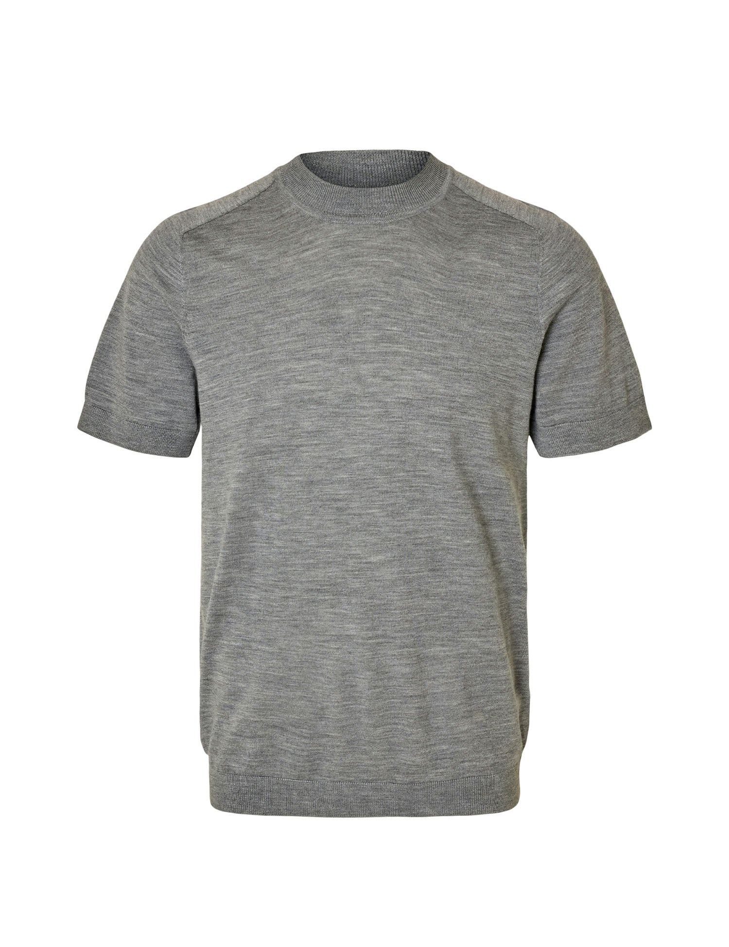 T-shirt Grigio Selected Homme Black