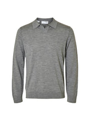 Polo Grigio Selected Homme Black