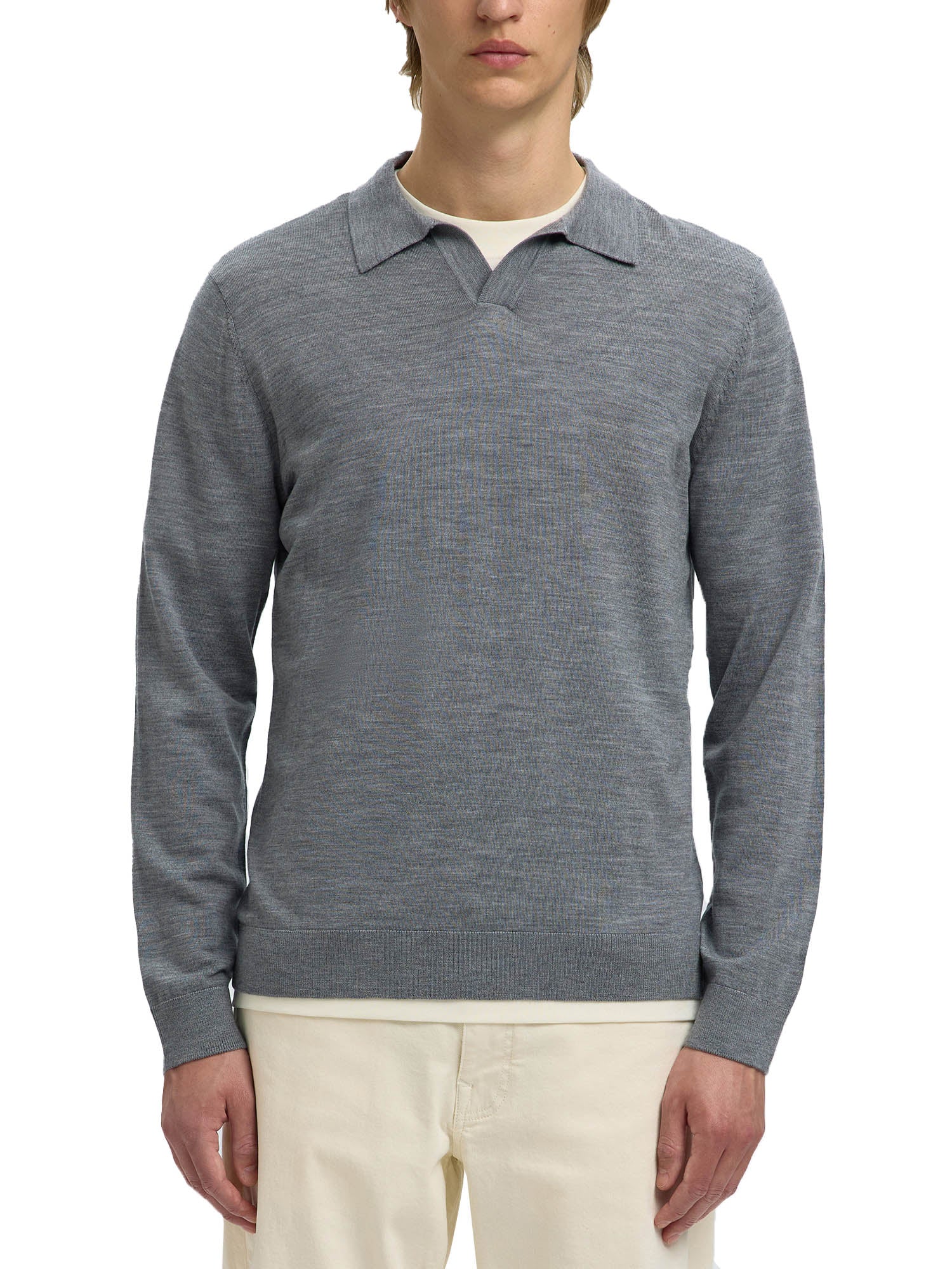 Polo Grigio Selected Homme Black