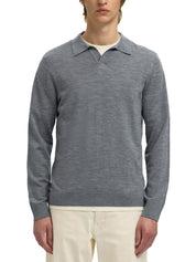 Polo Grigio Selected Homme Black