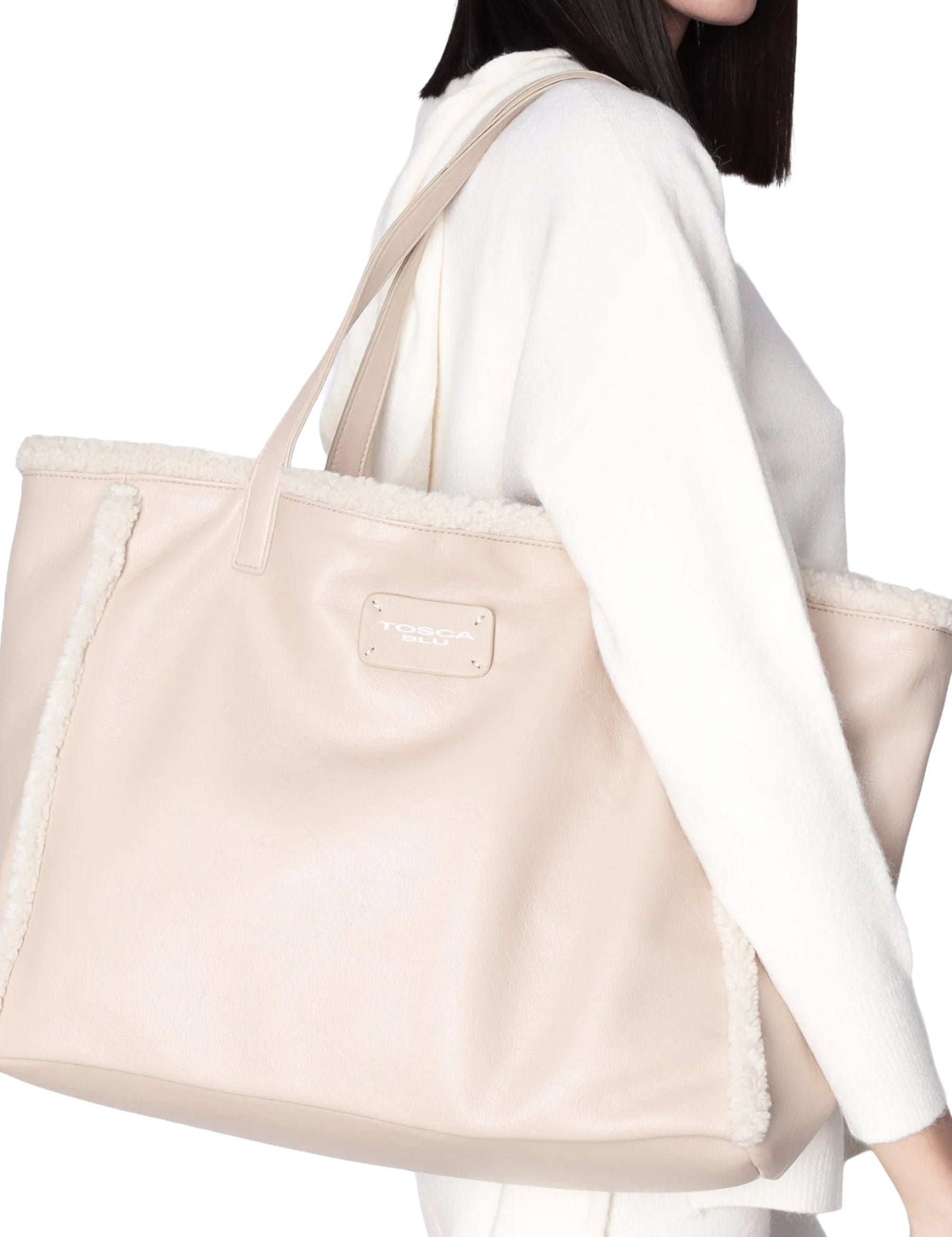 Shopper Beige Tosca Blu