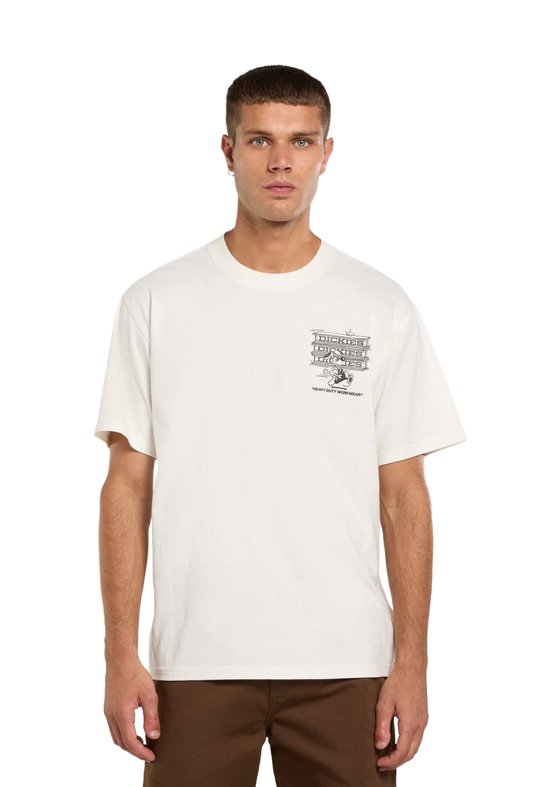T-shirt Avorio Dickies