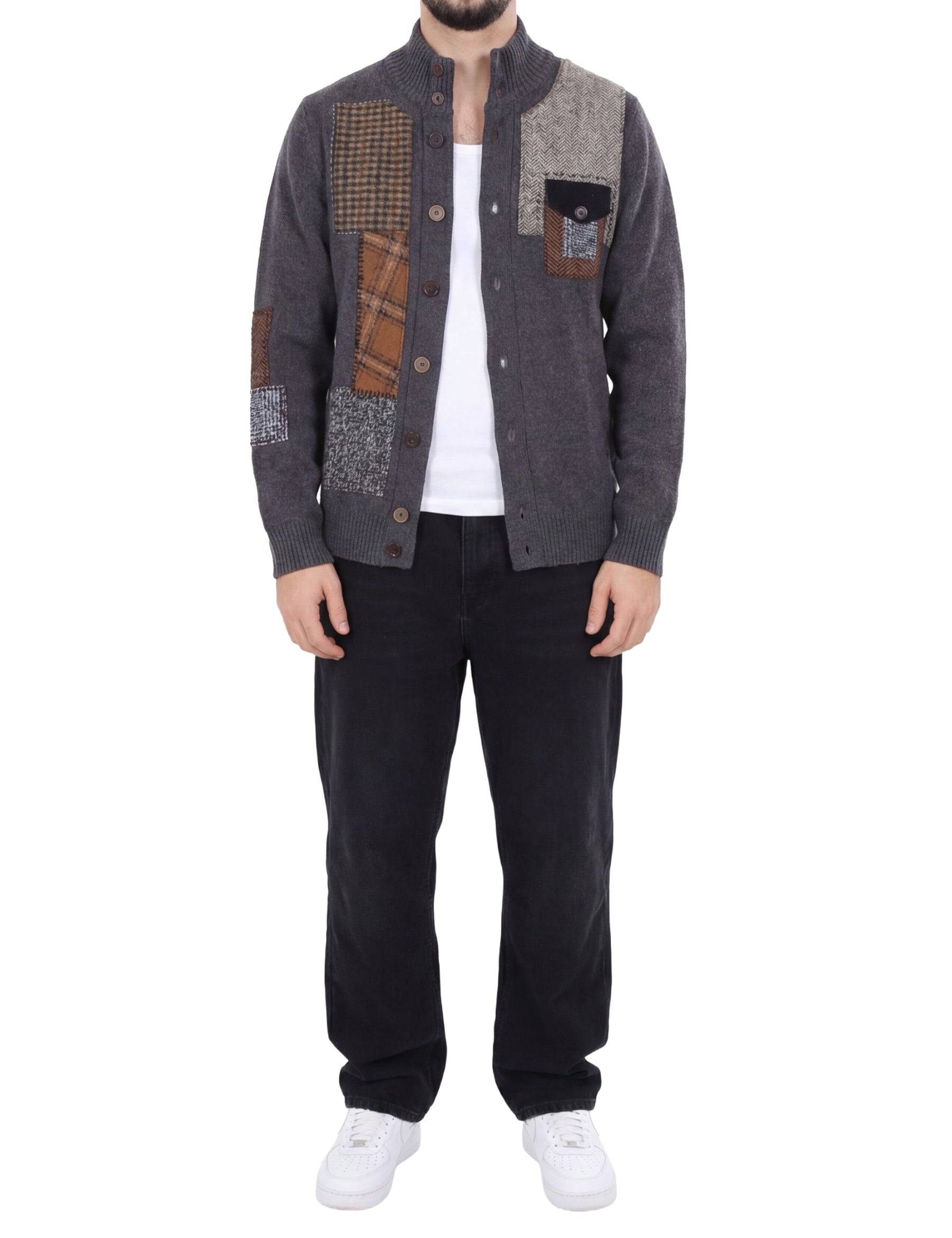 Cardigan Grigio Bob