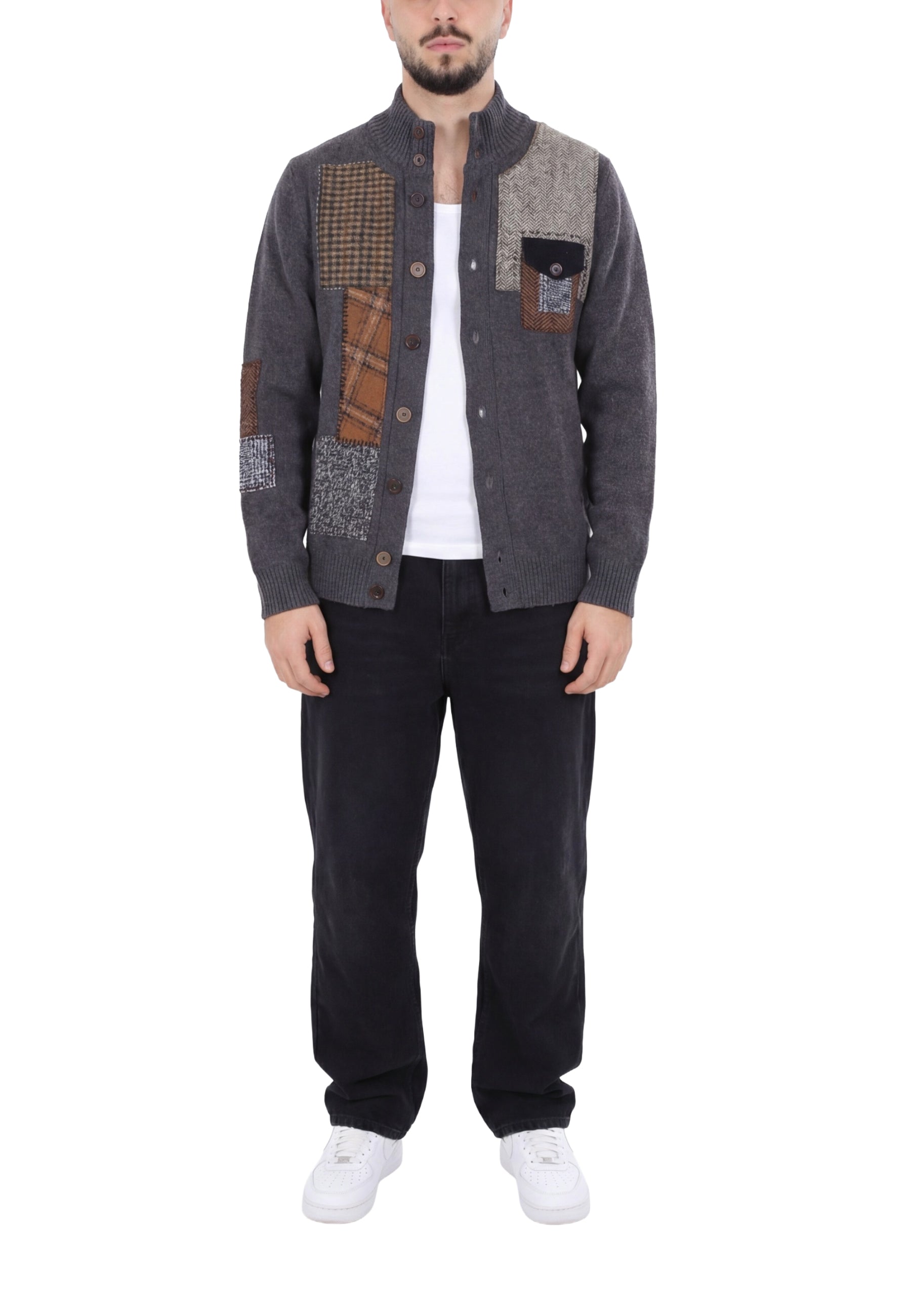 Cardigan Grigio Bob