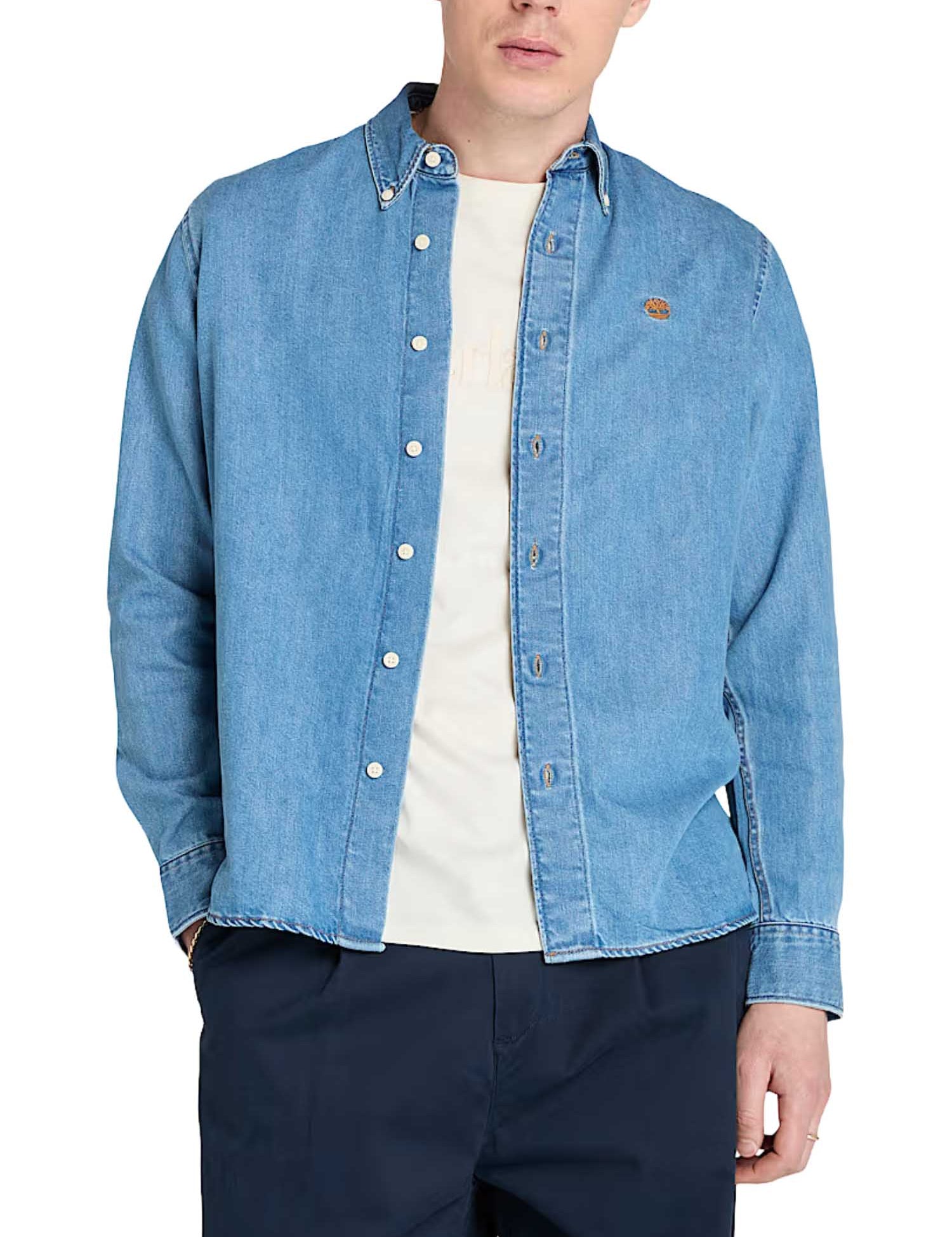 Camicie Blu Timberland